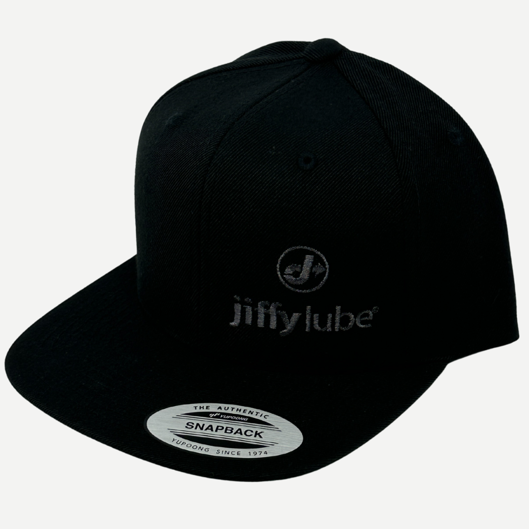 Black Snapback Flat Brim