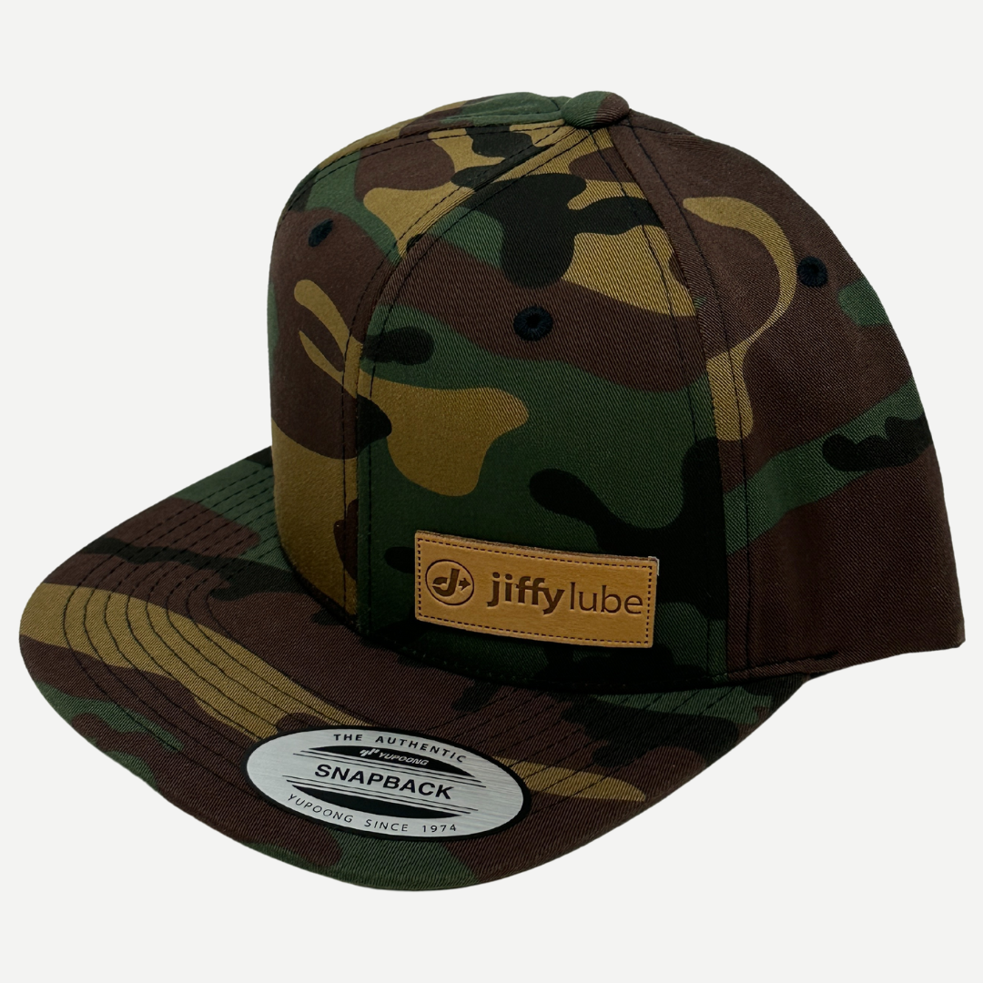 Green Camo Hat Flat
