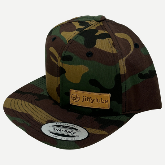 Green Camo Hat Flat