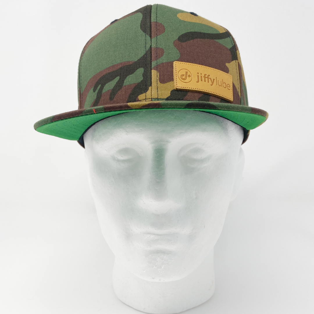 Green Camo Hat Flat