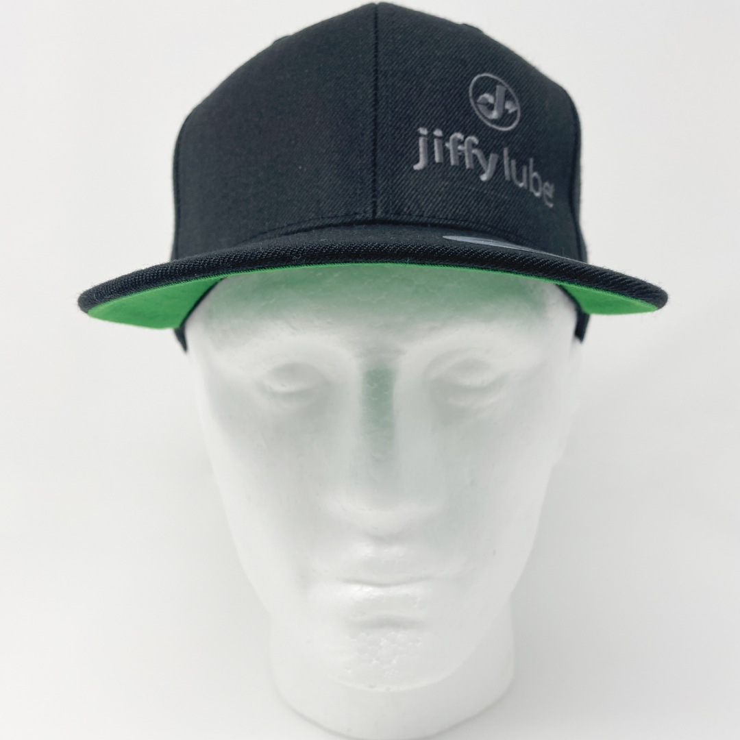 Black Snapback Flat Brim