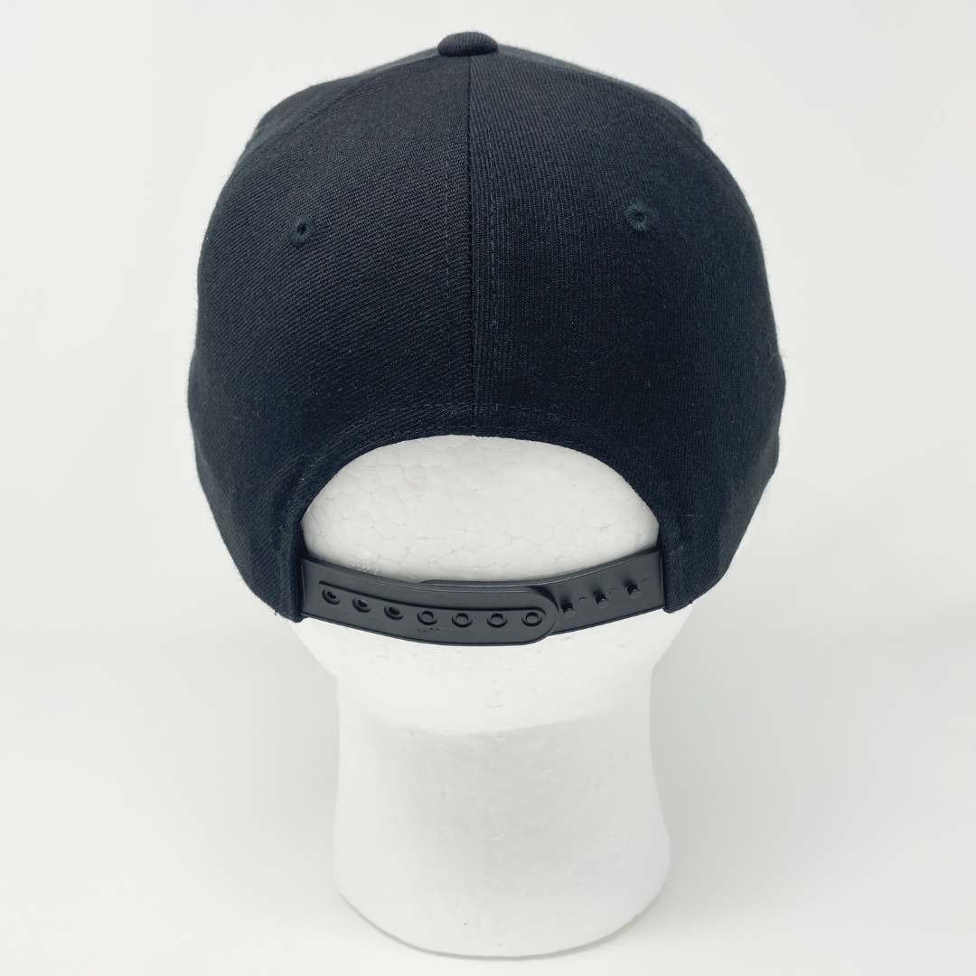 Black Snapback Flat Brim