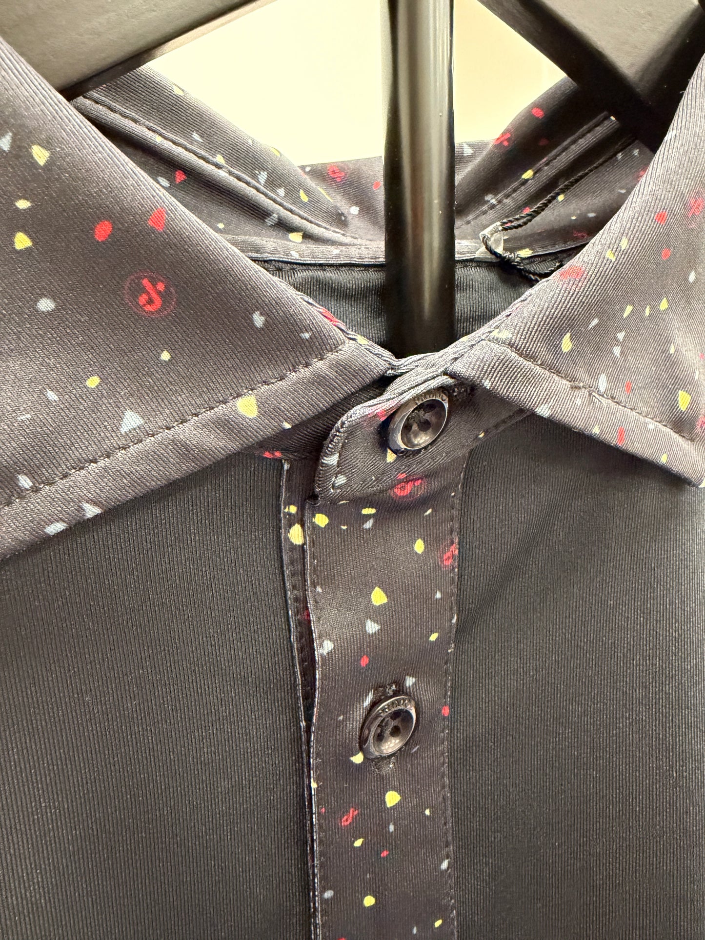 Black JL Confetti Polo